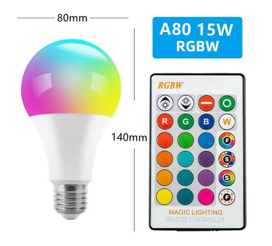 LED RGB Bulb With Remote Control