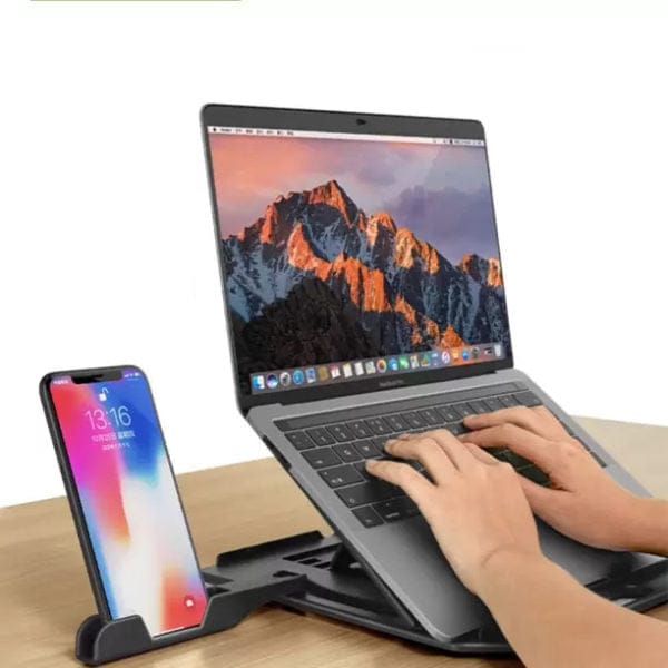 Laptop Stand with Phone Holder