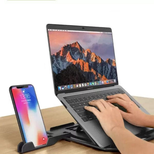 Laptop Stand with Phone Holder