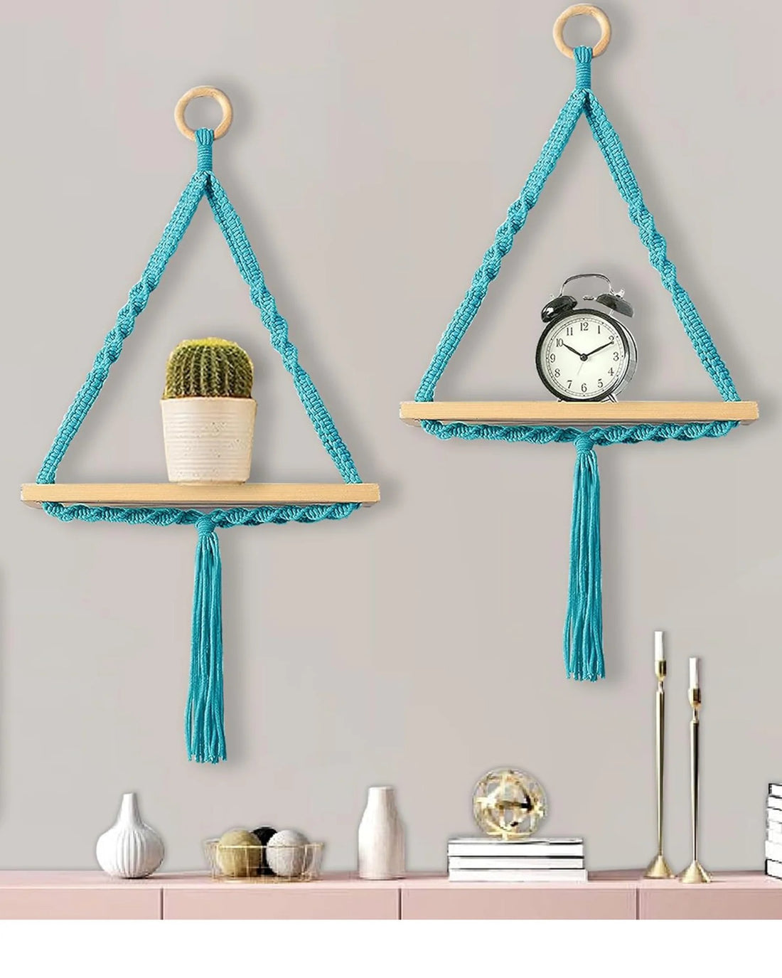 Macrame Wall Hanging Decor, Home Decor, Wall Shelves, Wall Hangings for Home Decoration, Wall Decor